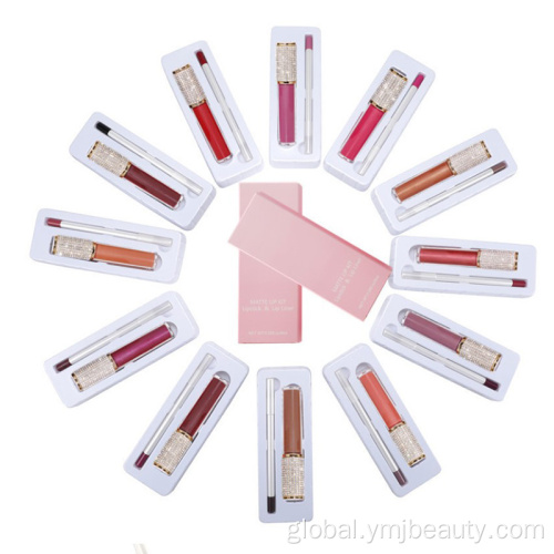 Lip Gloss Bath and Body Works Lipstick Private Label Lip Liner Lipstick Set 2in1 Supplier